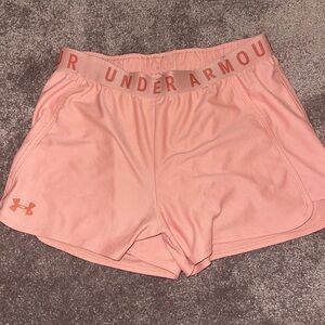 Under Armour Athletic Shorts – Peach – Size Medium